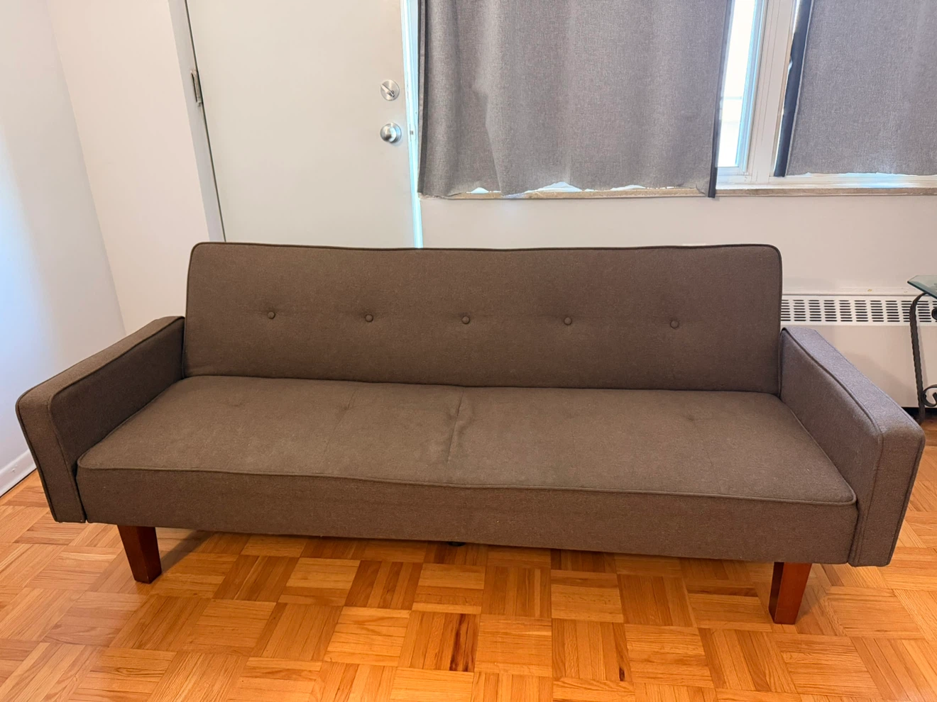 Convertible Brown Sofa Bed - photo 4