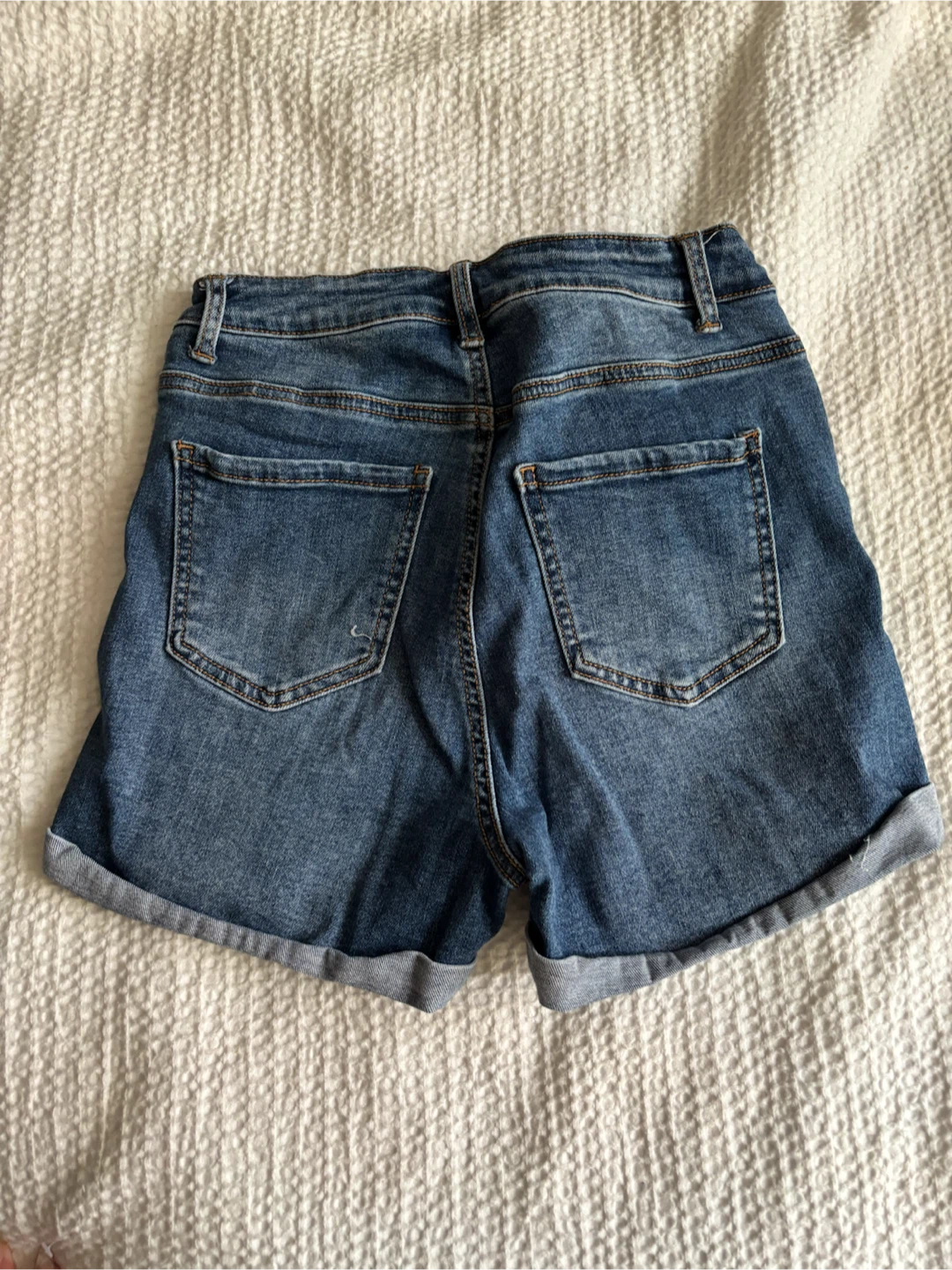 Wax Jean Distressed Denim Shorts Size Medium - photo 2