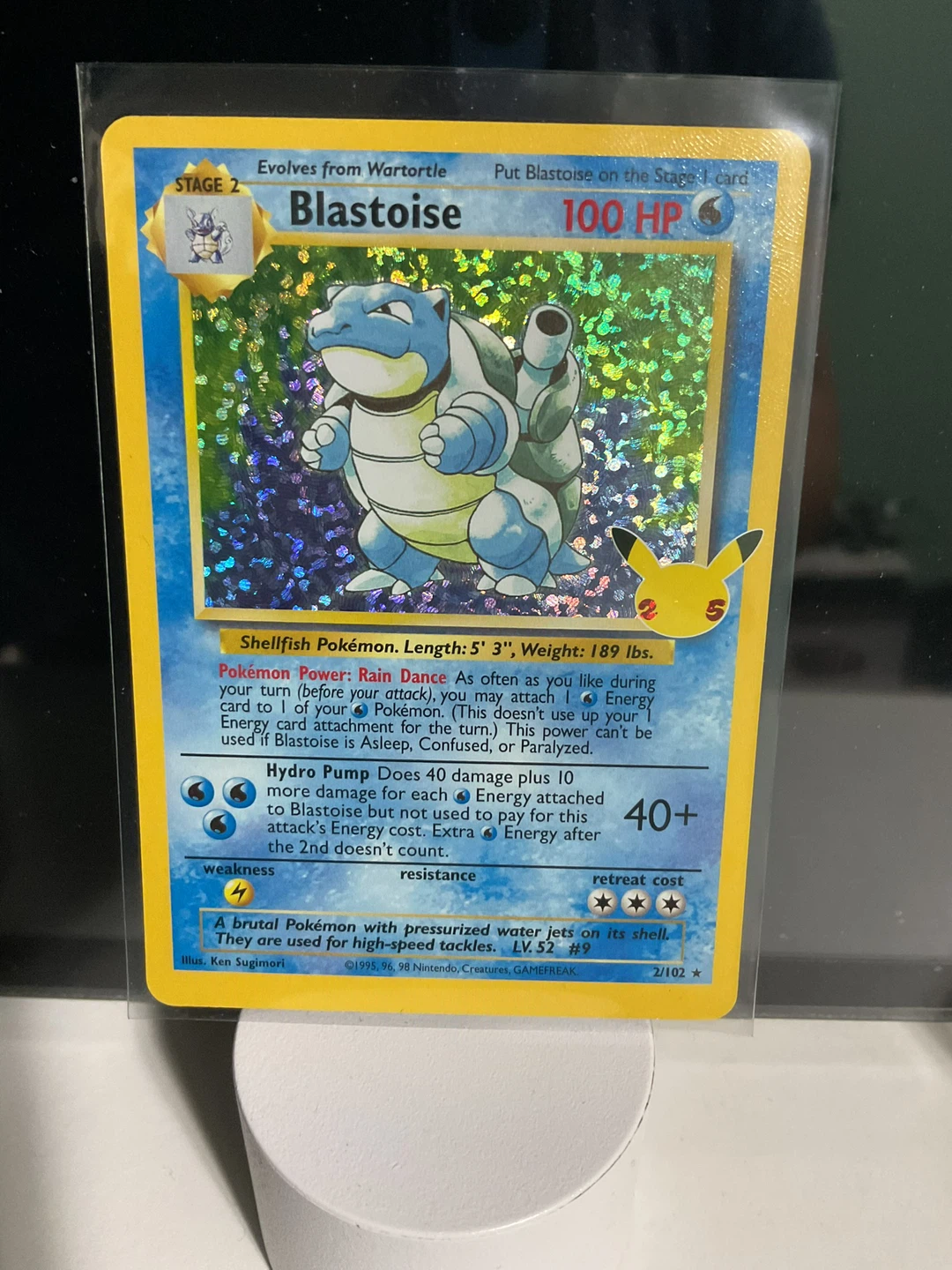 Blastoise 2/102 Holo Pokémon Card