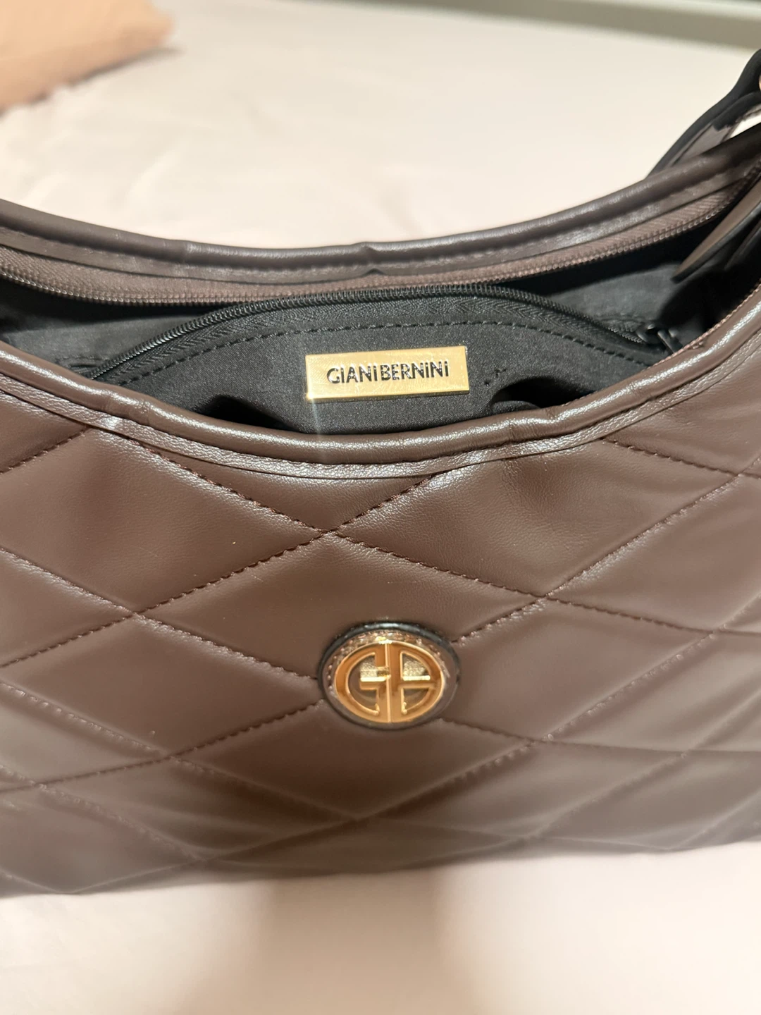 Giani Bernini Quilted Brown Shoulder Bag - photo 2