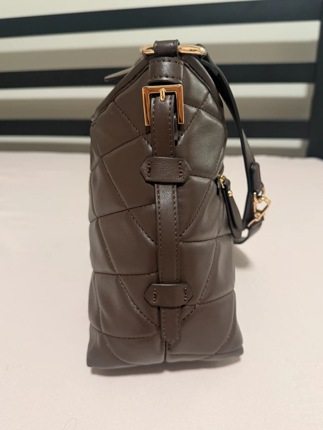 Giani Bernini Quilted Brown Shoulder Bag - photo 4