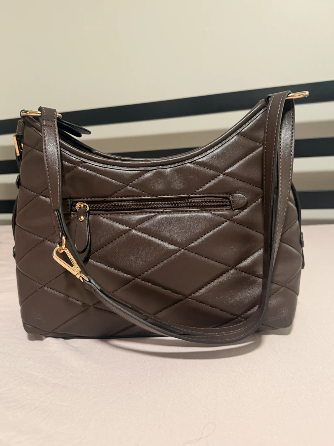 Giani Bernini Quilted Brown Shoulder Bag - photo 5