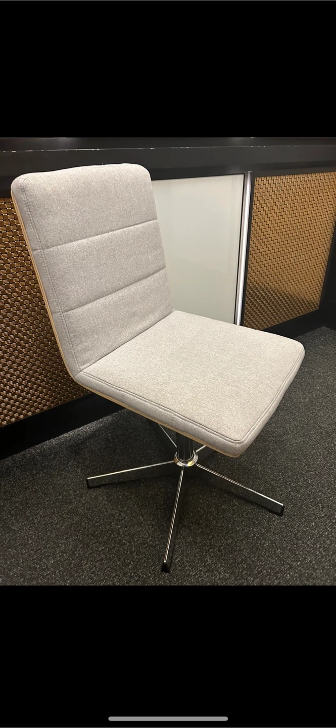 Modern Grey Swivel Office Chair