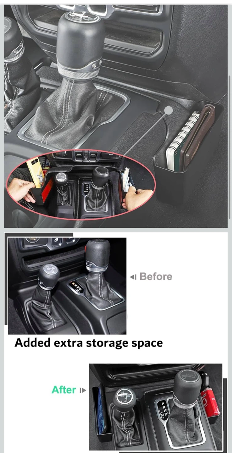 Jeep Wrangler JL Front Grab Handle Storage Organizer – Black - photo 4
