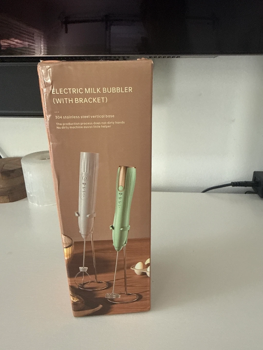 Electric Milk Bubbler with Stand