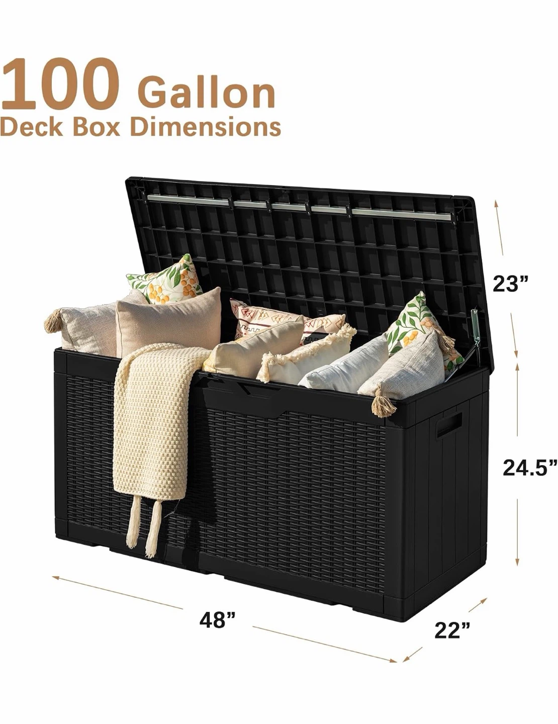 100 Gallon Outdoor Deck Box - photo 2