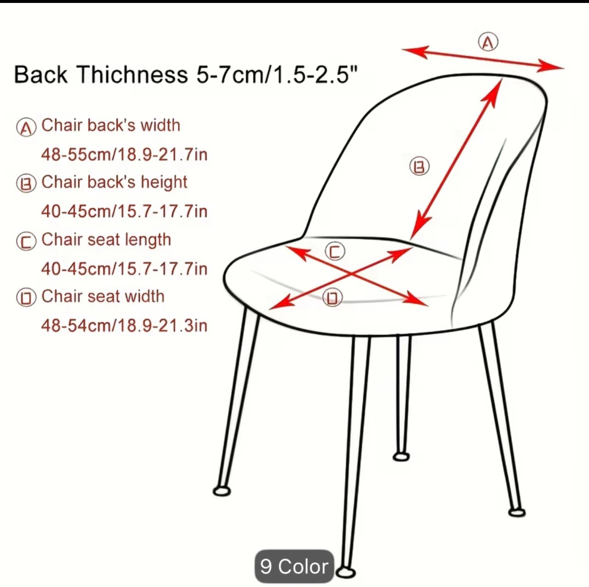 Set of 4 Turquoise Blue Stretch Dining Chair Covers - photo 4