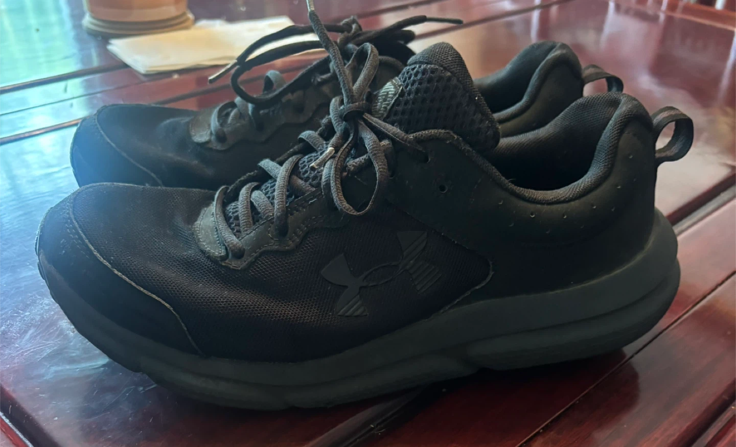 Under Armour Black Running Shoes Size 10 4E - photo 2