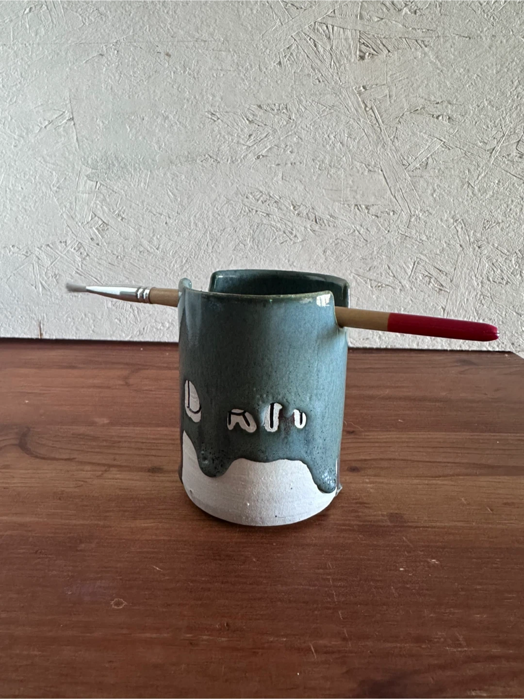 Handmade Ceramic Paint Brush Rinse Cup