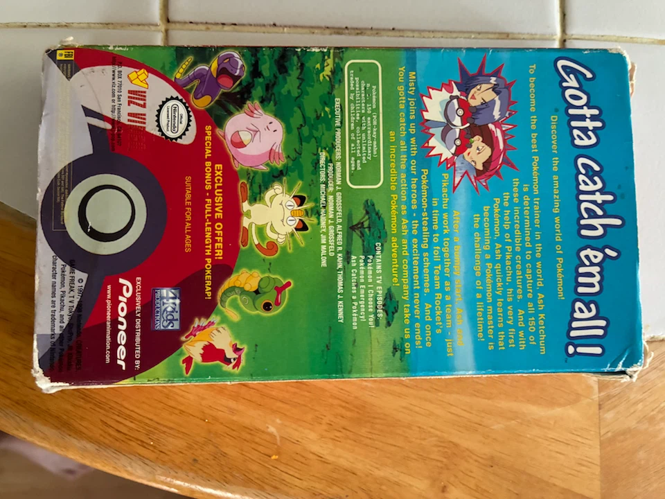 Pokemon Vol. 1: I choose you Pikachu VHS Tape - photo 3