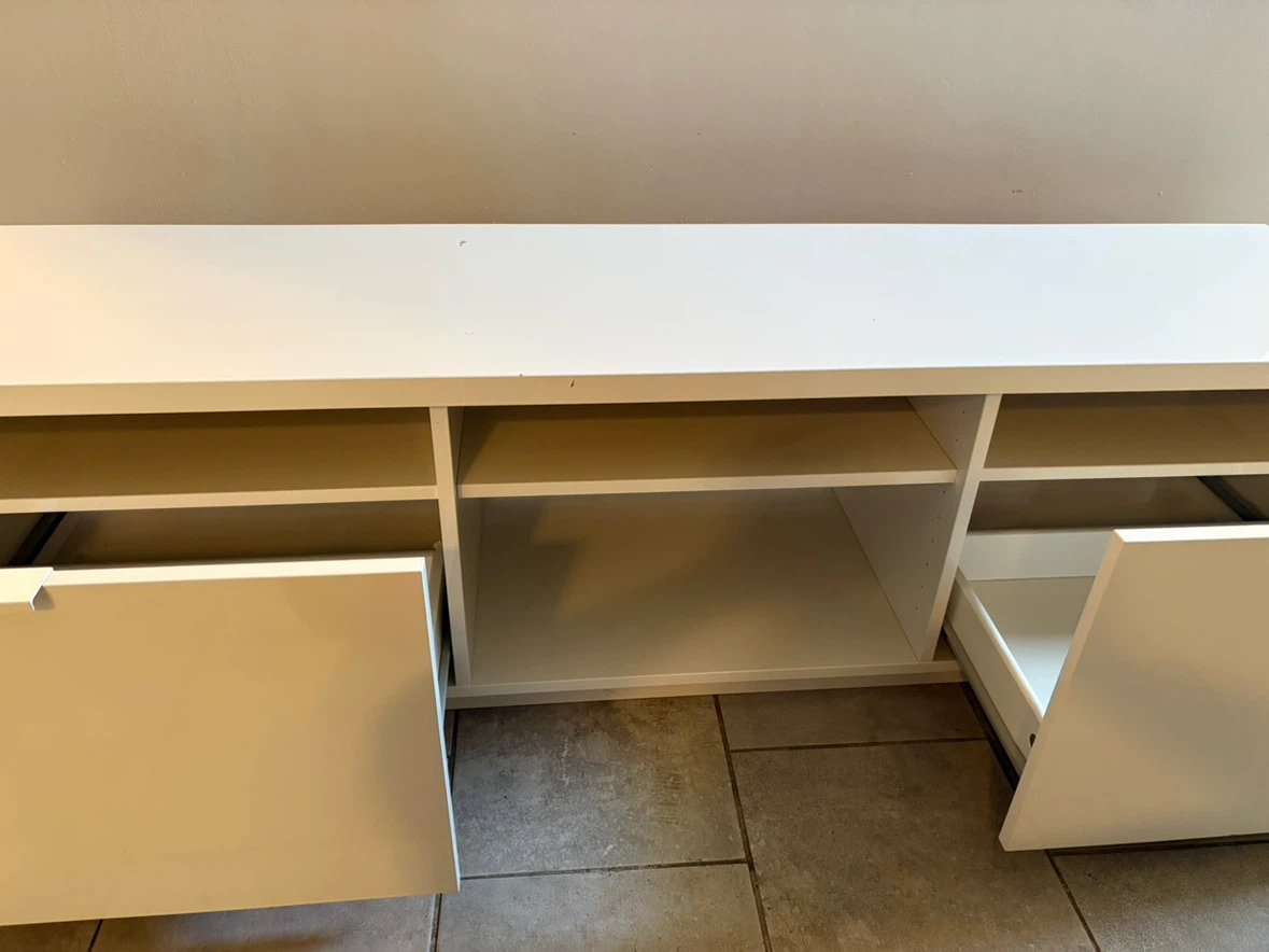 White TV Stand - photo 2