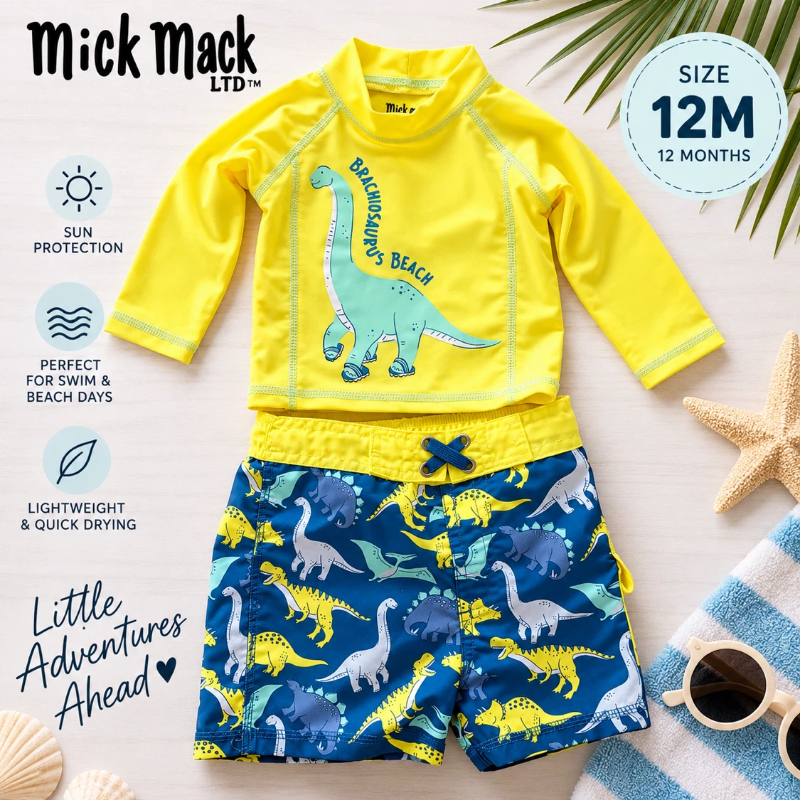 Mick Mack dinosaur swim set