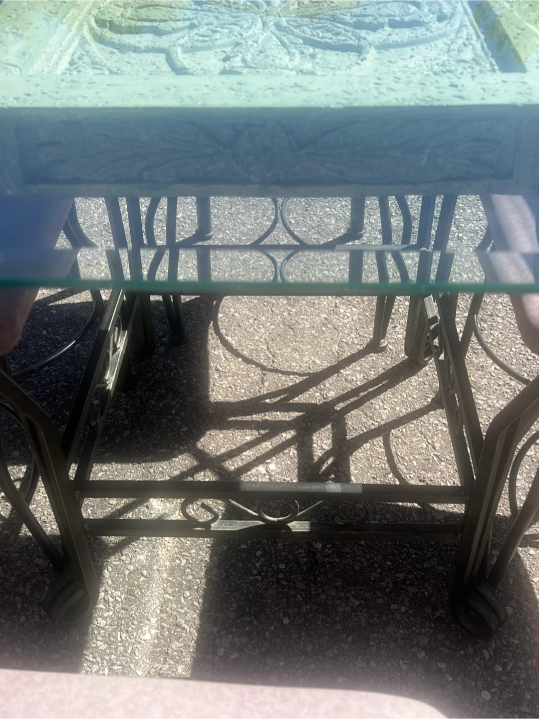 Metal Bistro Table and Chair Set - photo 4