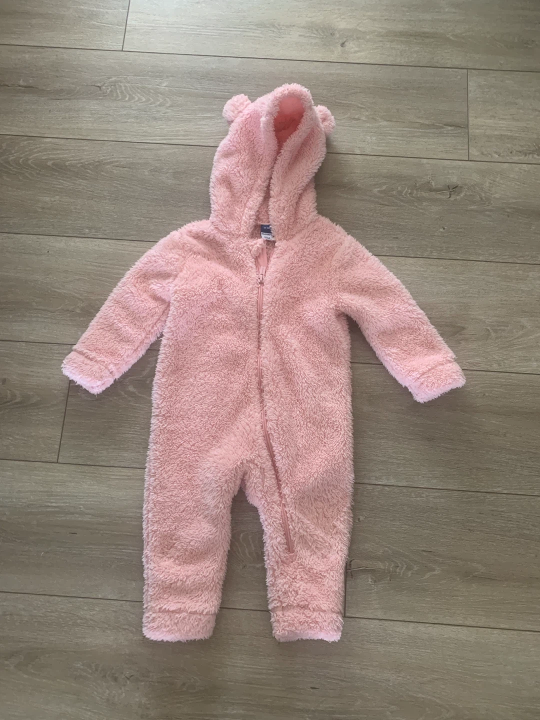 Old Navy pink bear ear fleece sleeper - photo 2