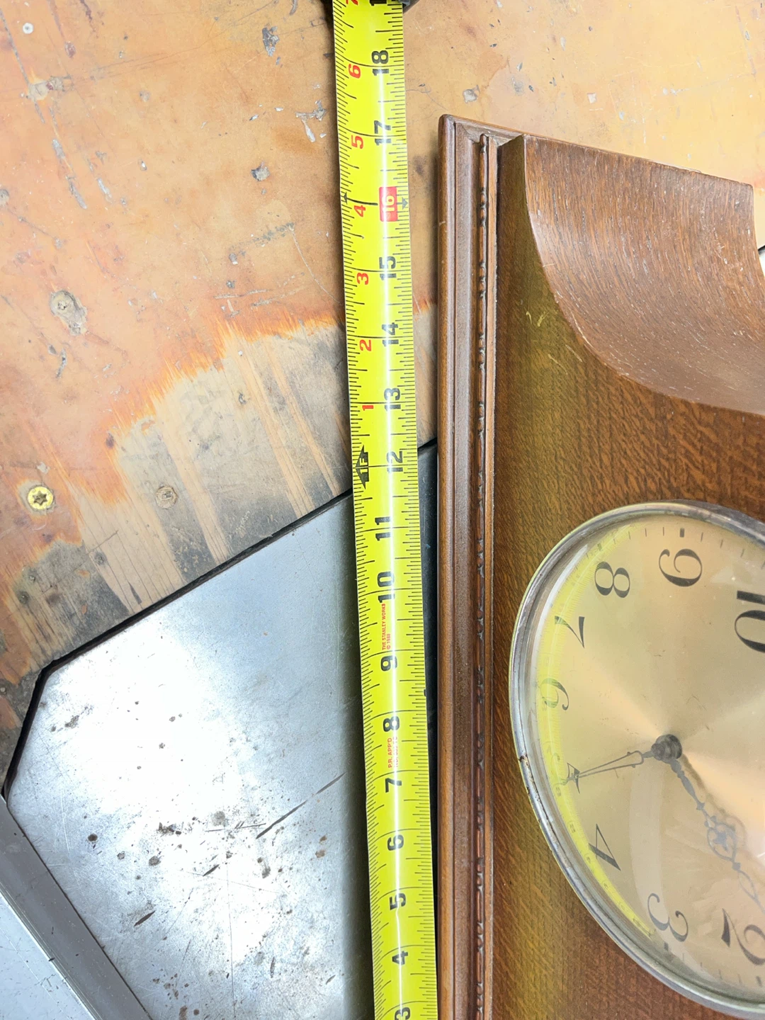 Vintage Wooden Mantel Clock - photo 5