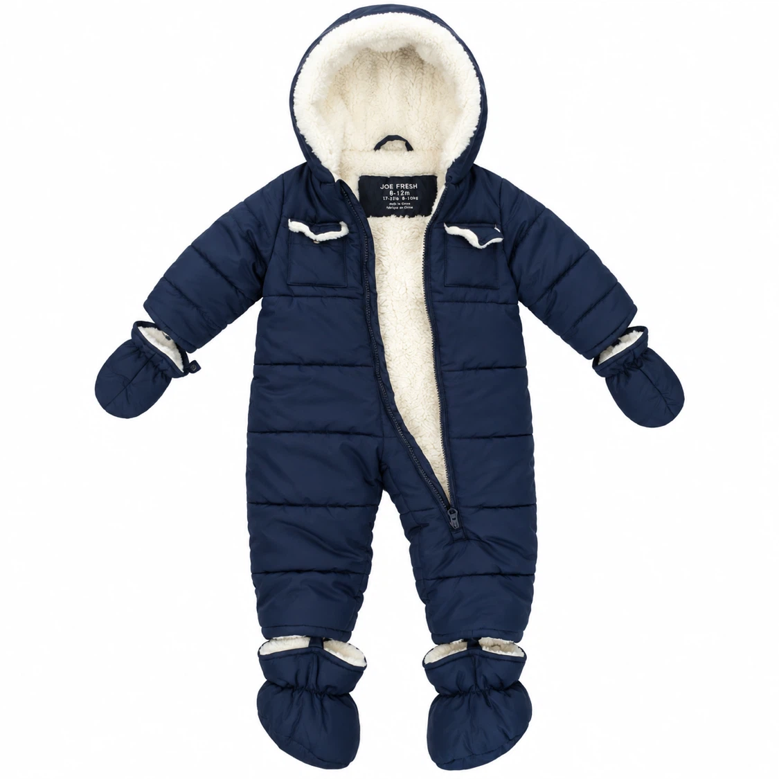 Joe Fresh Navy Snowsuit 6-12m