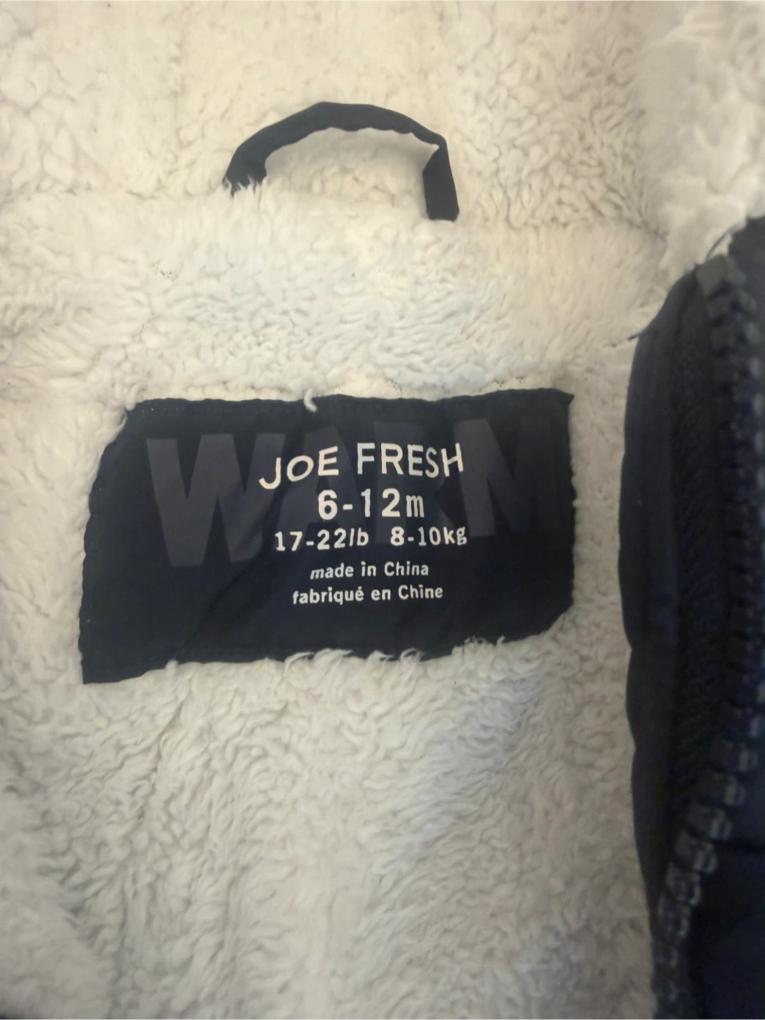 Joe Fresh Navy Snowsuit 6-12m - photo 3