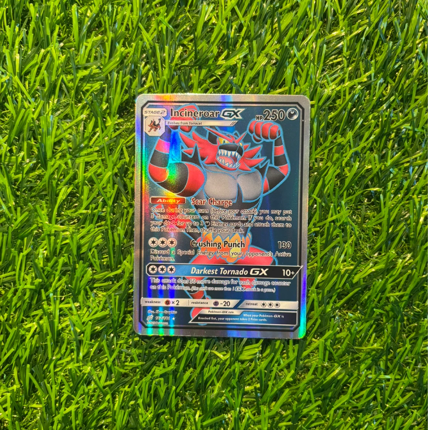 Incineroar GX Pokemon Card