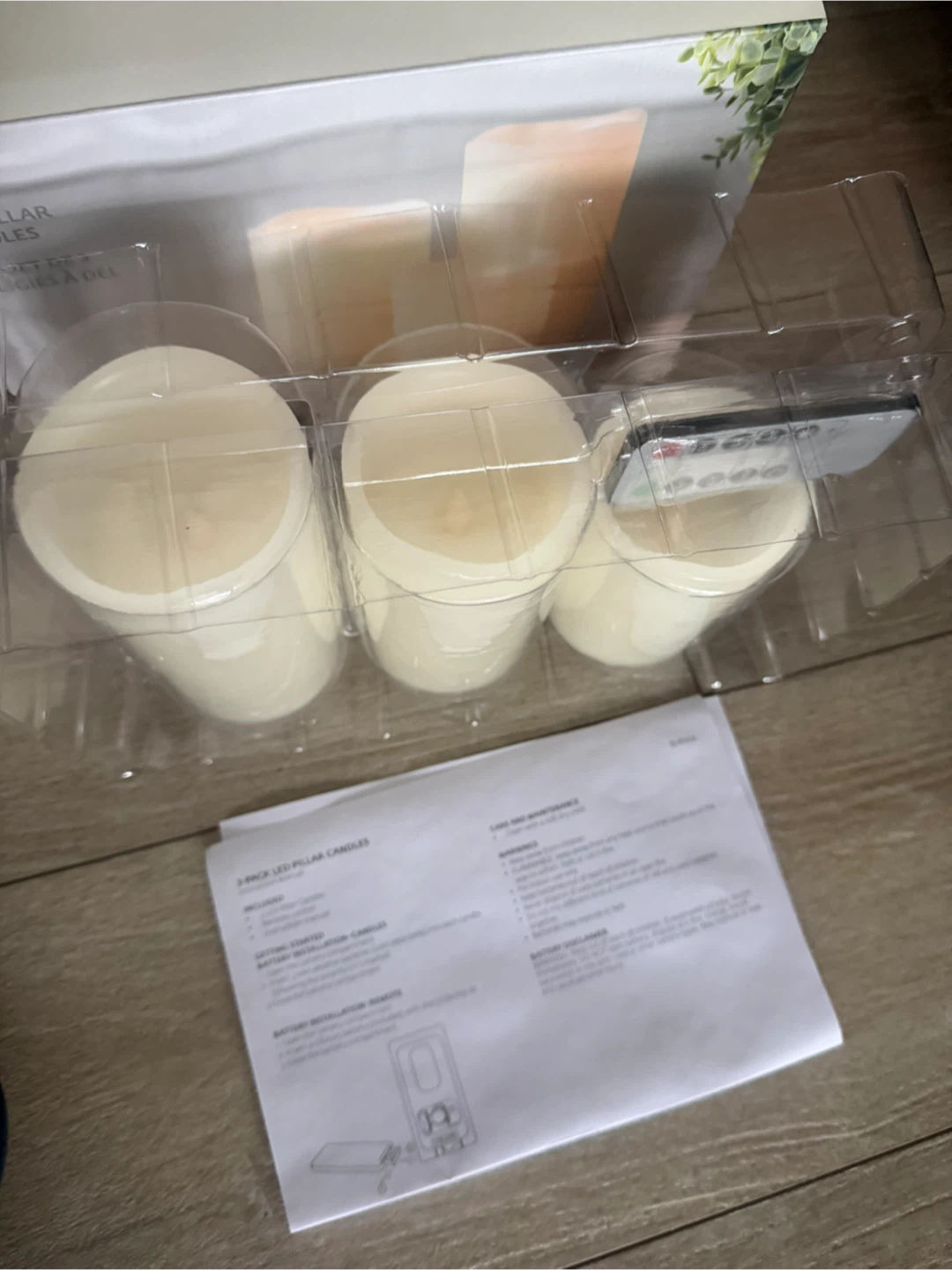 3-Pack LED Pillar Candles - photo 2