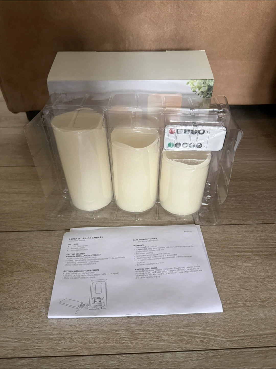 3-Pack LED Pillar Candles - photo 3