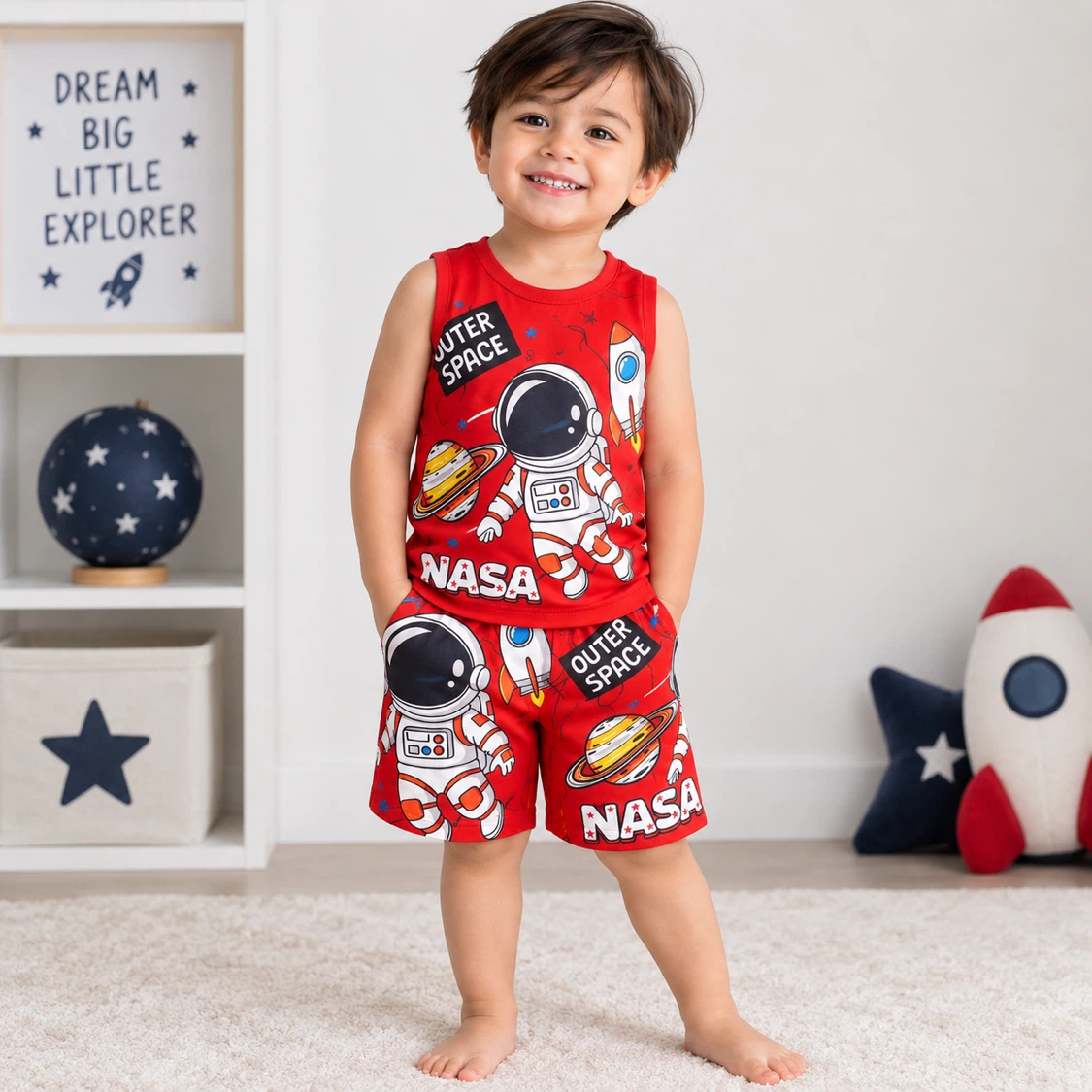 NASA Outer Space Kids Tank and Shorts Set