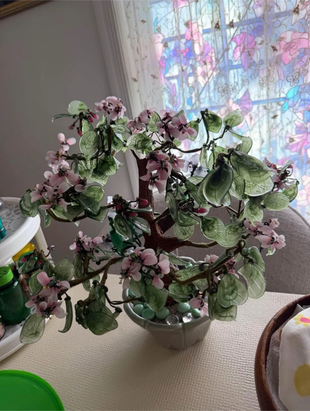 Artificial Jade Gemstone Bonsai Tree