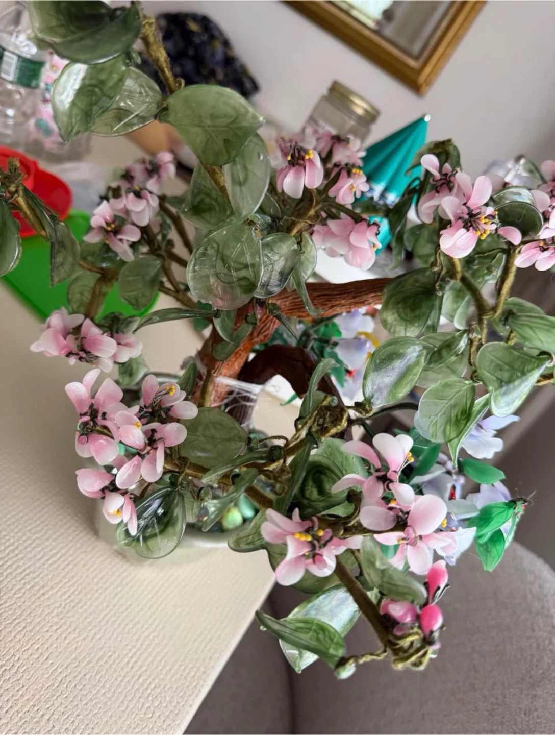 Artificial Jade Gemstone Bonsai Tree - photo 2