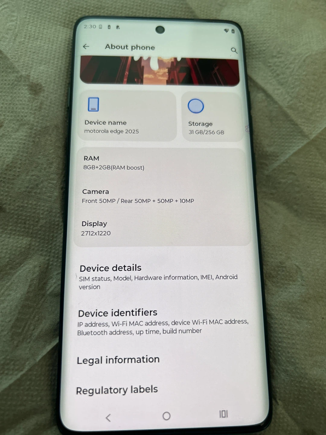 Motorola Edge 2025 256GB Smartphone - photo 4