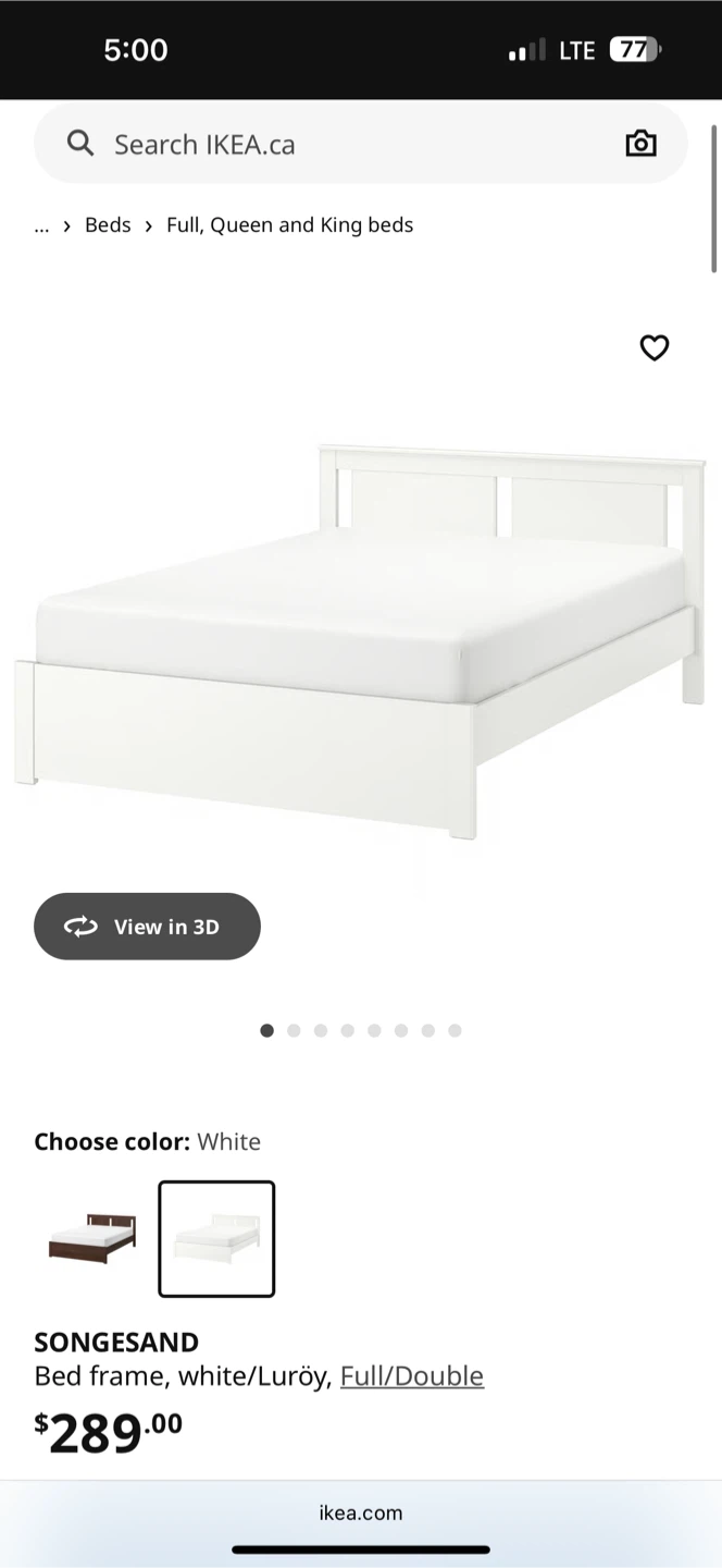 IKEA Songesand Bed Frame Queen size