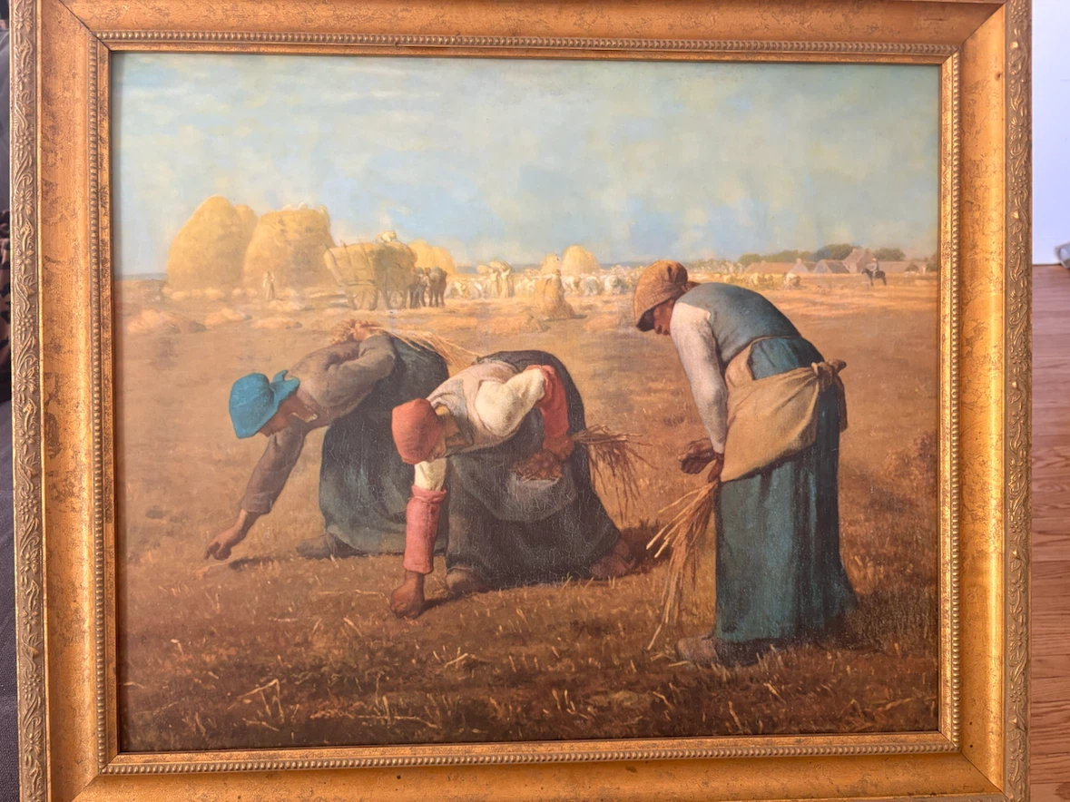 Framed “The Gleaners” by Jean-François Millet