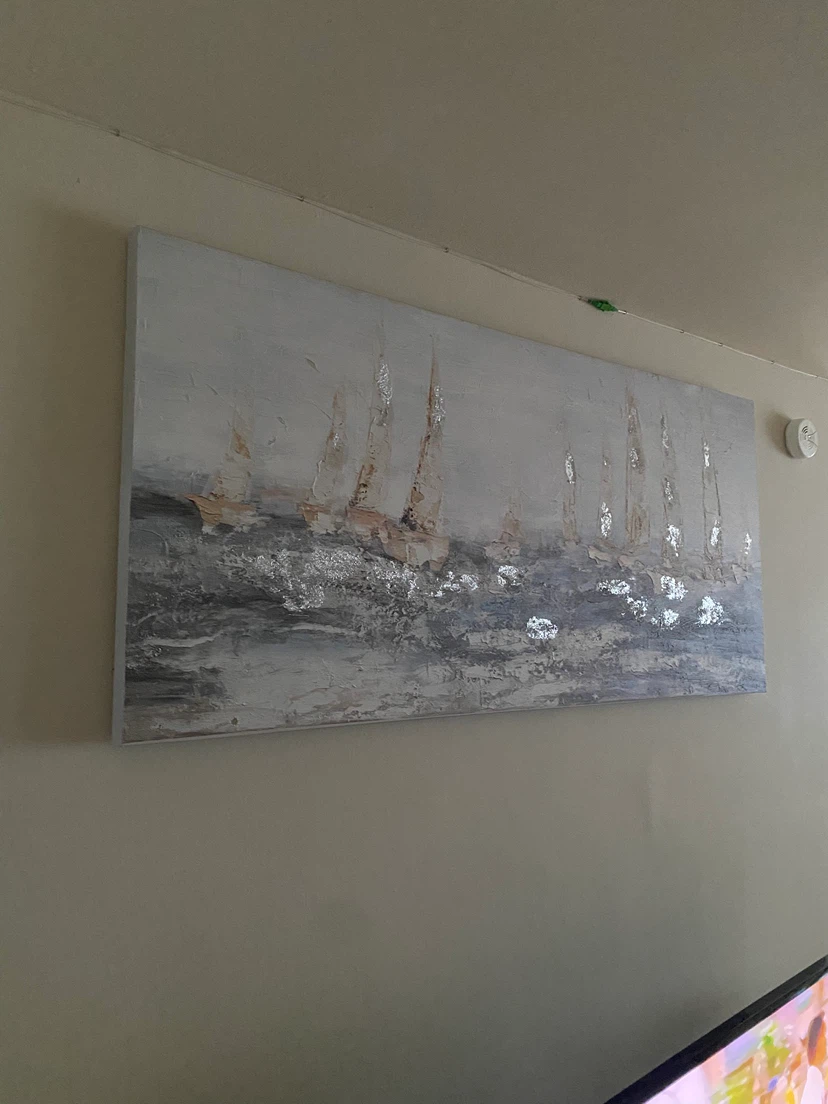 Large Sailboat Oil Painting - photo 3