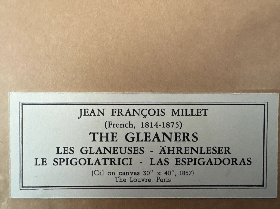 Framed “The Gleaners” by Jean-François Millet - photo 2