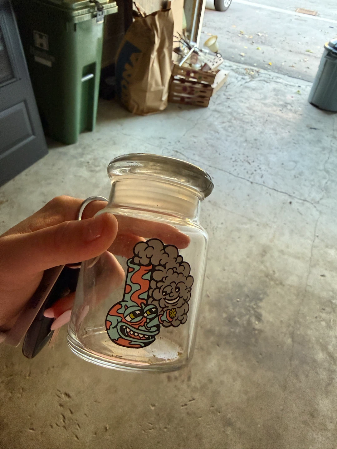 Illustrated Glass Storage Jar - photo 2
