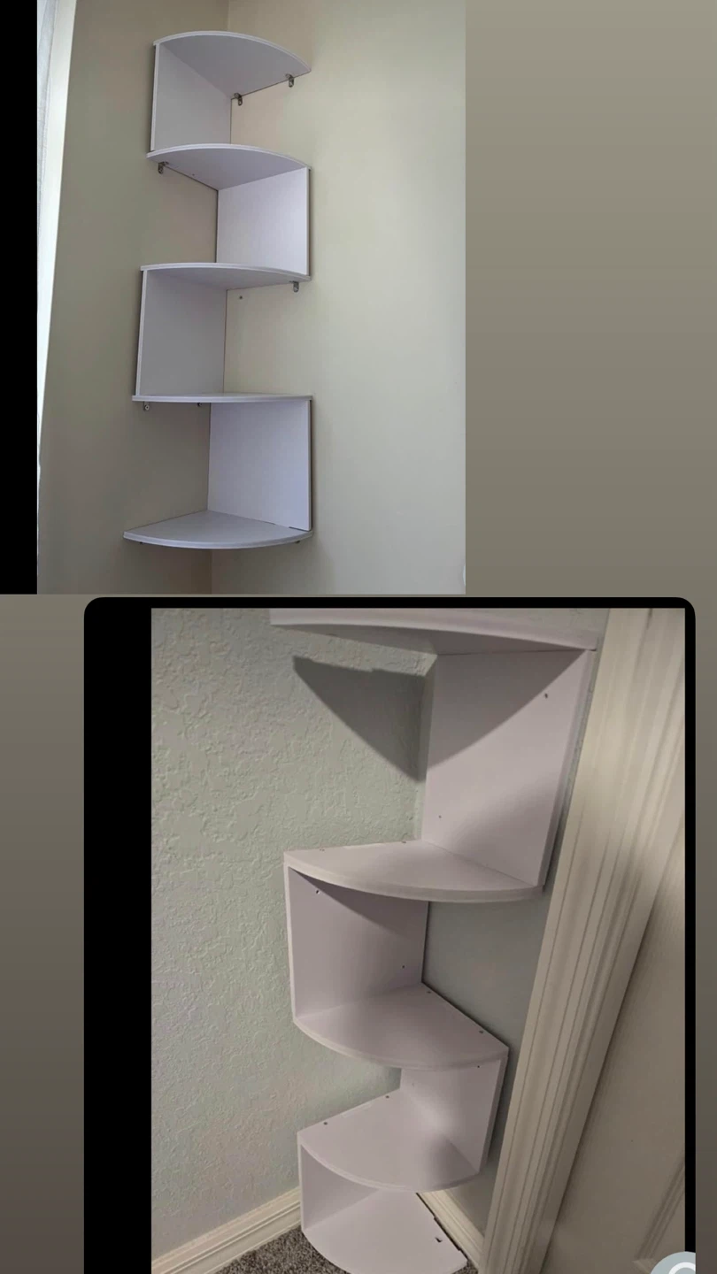 7-Tier Corner Shelf White - photo 3