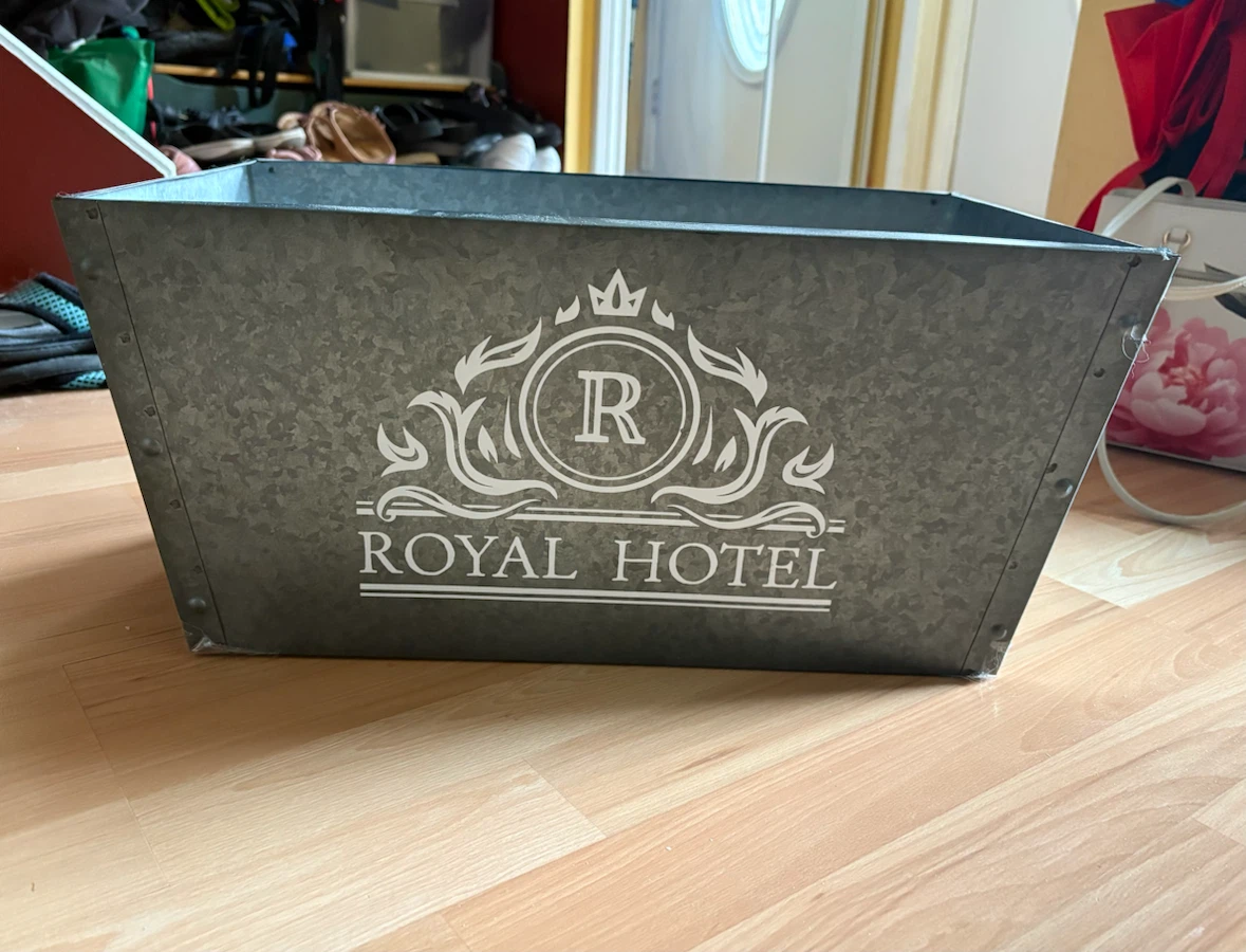 Metal Crate with Handles