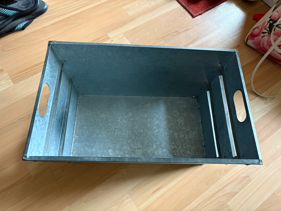 Metal Crate with Handles - photo 2