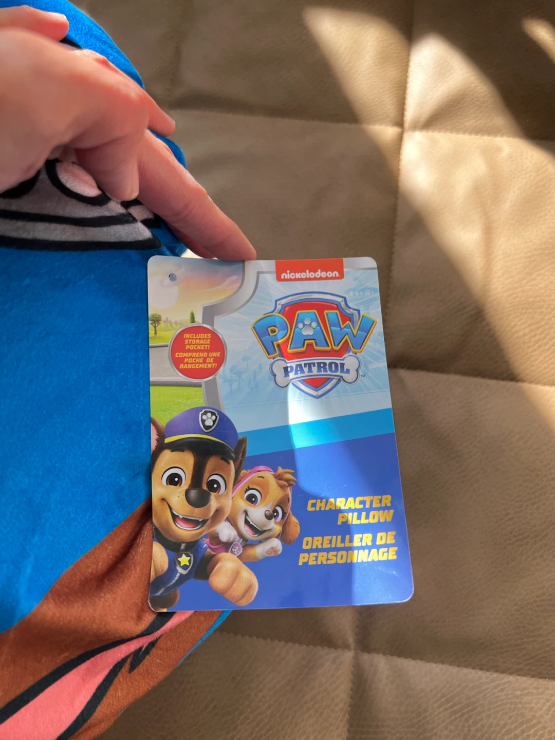 Brand New PAW Patrol Chase Character Pillow - photo 3