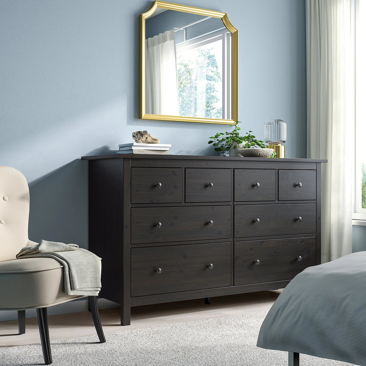 IKEA Hemnes 8-Drawer Dresser Dark Brown - photo 2