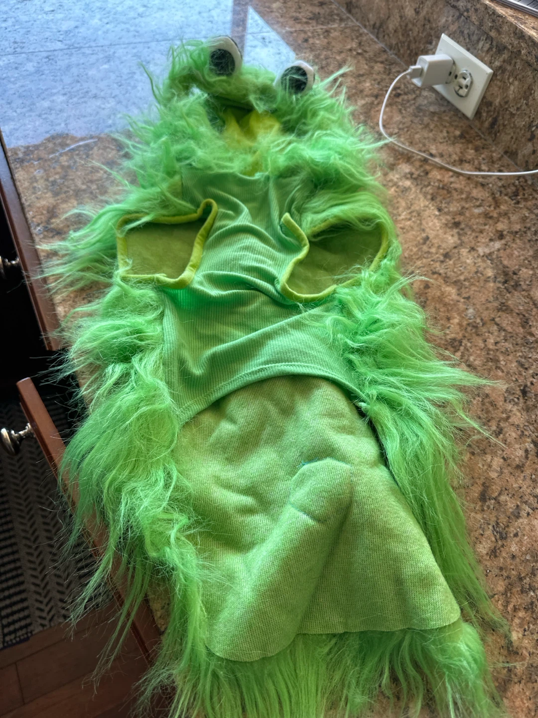 Green Monster Dog Costume Large