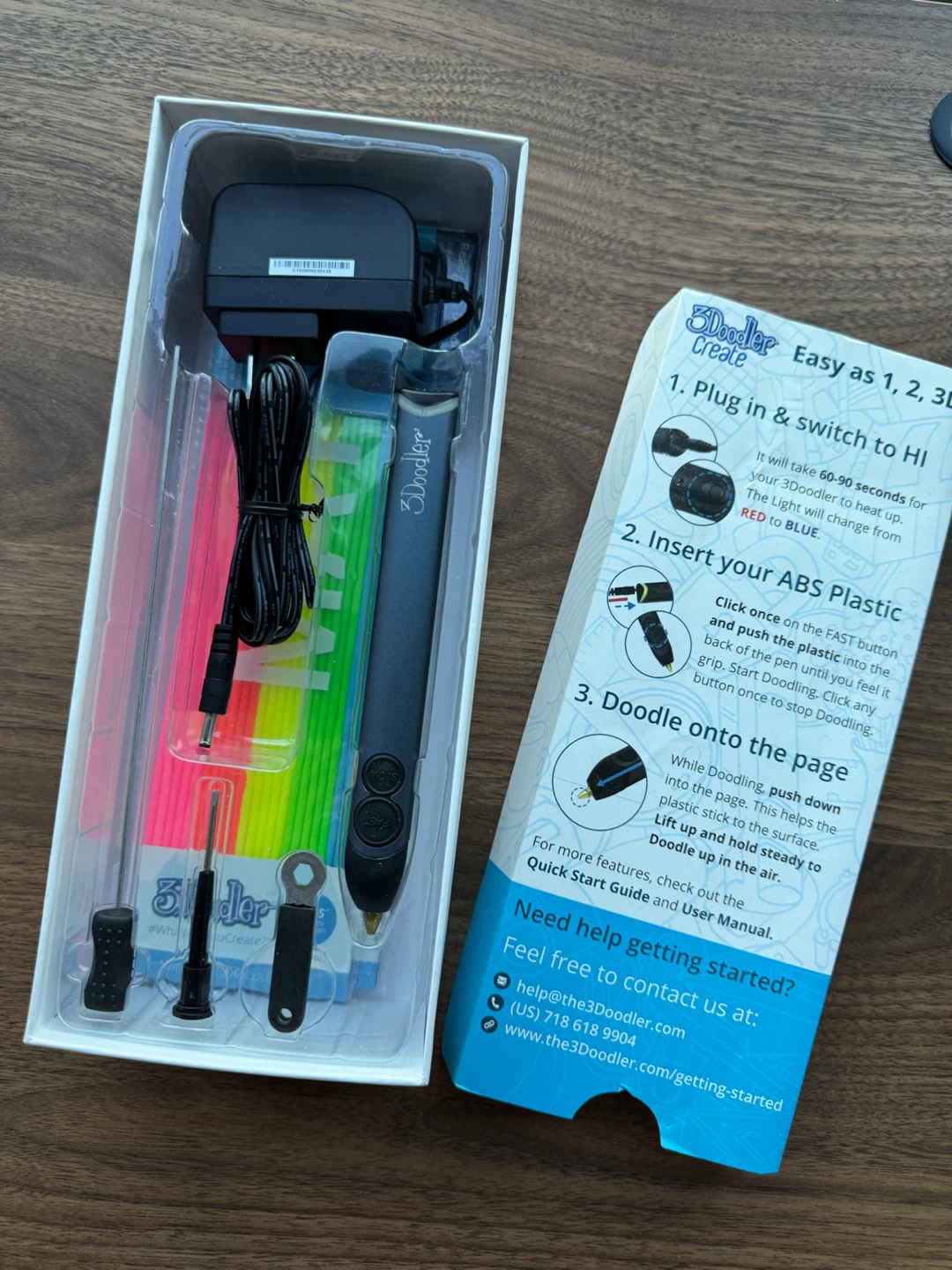 NEW 3Doodler Create 3D Printing Pen + ABS Refills - photo 2