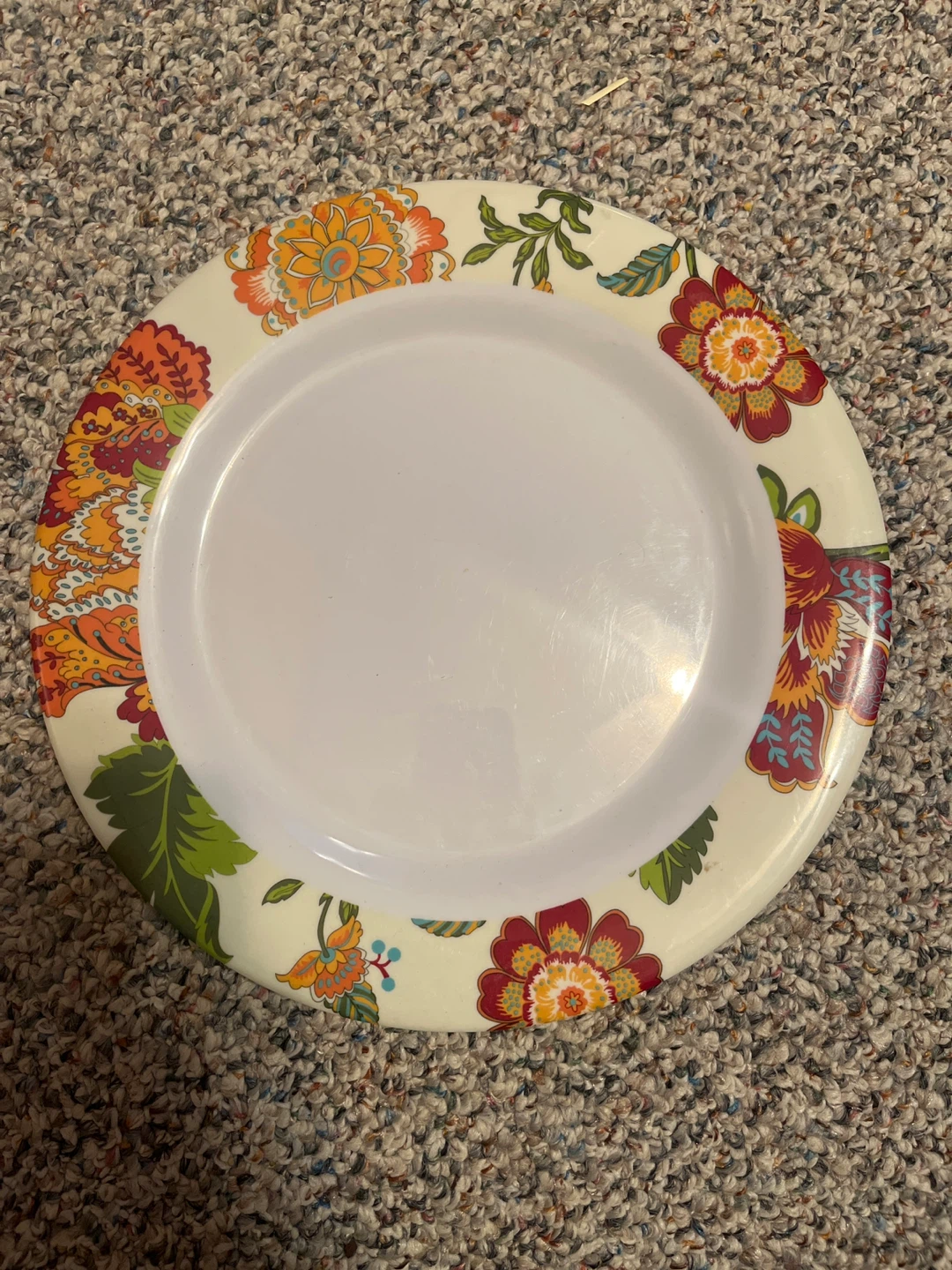 Floral Pattern Melamine Dinnerware Set - photo 2
