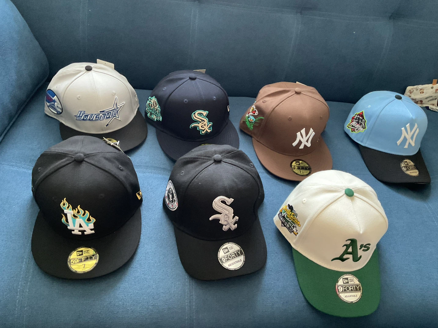 Assorted New Era MLB Team Hats - photo 3
