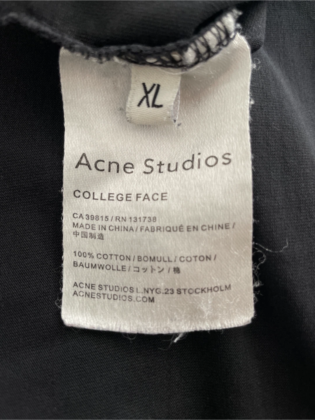 Acne Studios black t-shirt - photo 2
