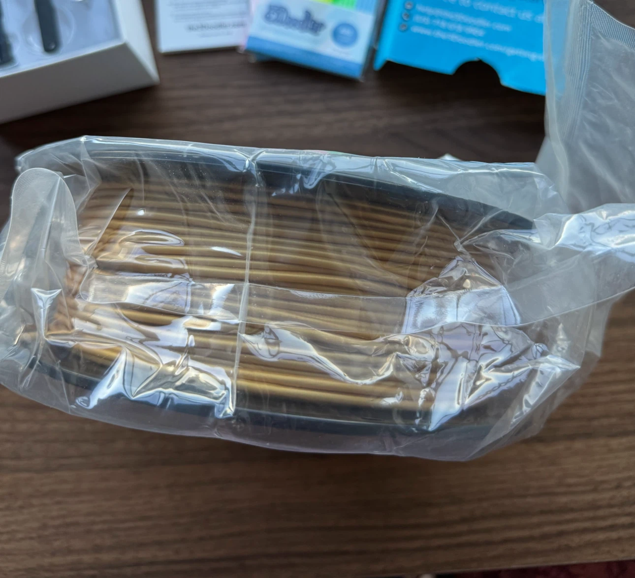 HATCHBOX Gold PLA Filament – 3.00mm / 1KG - Sealed - photo 2