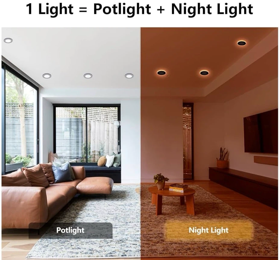 24-Pack 4 Inch LED Recessed Lights with Night Light - photo 3
