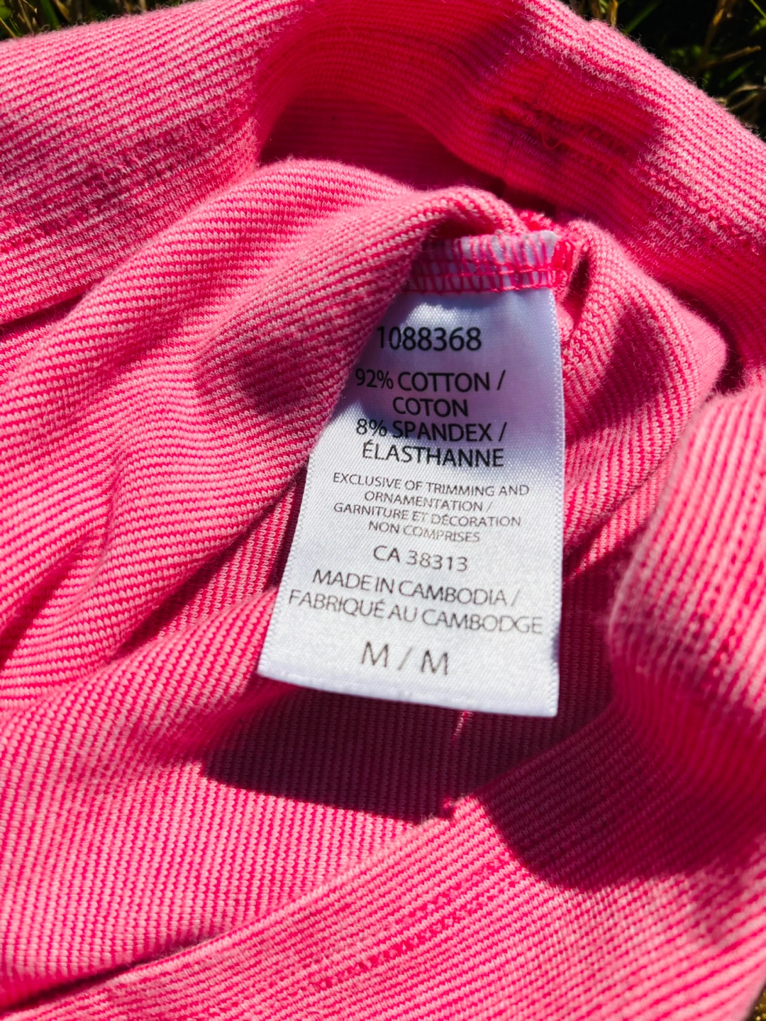 Pink/Red Cotton Blend T-Shirt (Medium) - photo 3