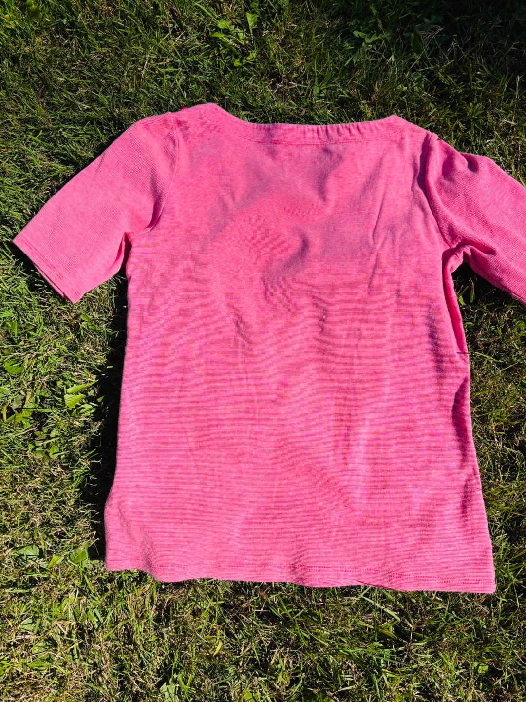 Pink/Red Cotton Blend T-Shirt (Medium) - photo 4