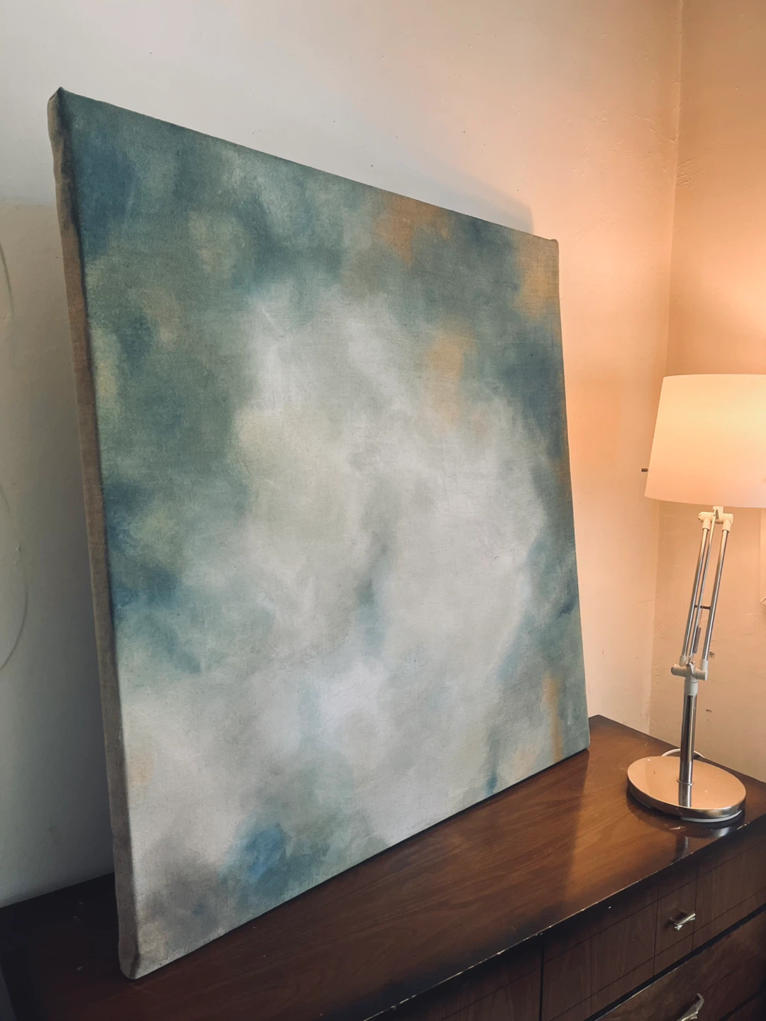 Original Art Linen Canvas 39” x 40”