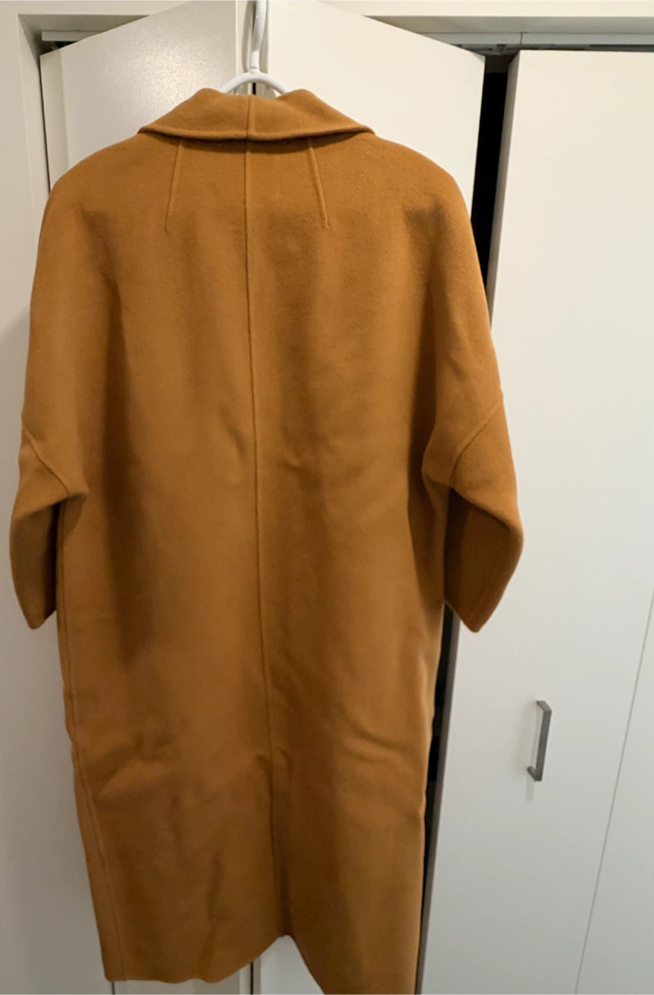 Camel Wool Blend Oversized Coat - New With Tags - Size L - photo 2