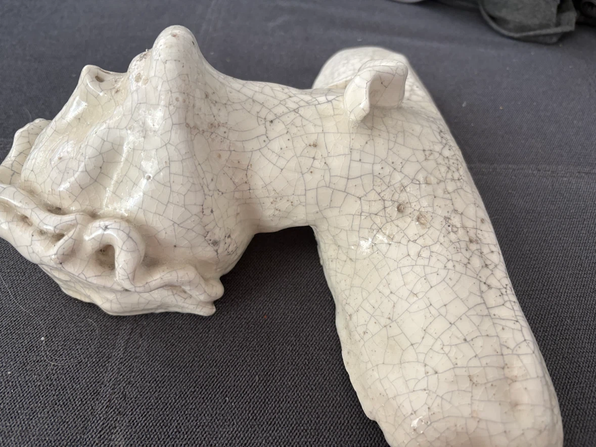 Original Ceramic Bust Sculpture, Approx. 35 Years Old - photo 3